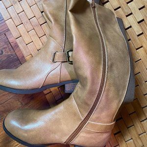 Brown riding style boots (New)